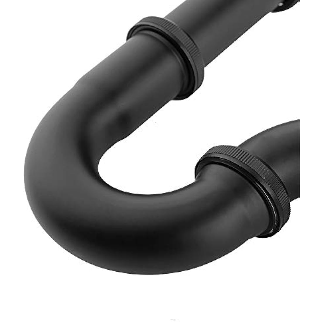 Jolof Store Brass Universal Sink P-Trap with Extension Tube, Matte Black