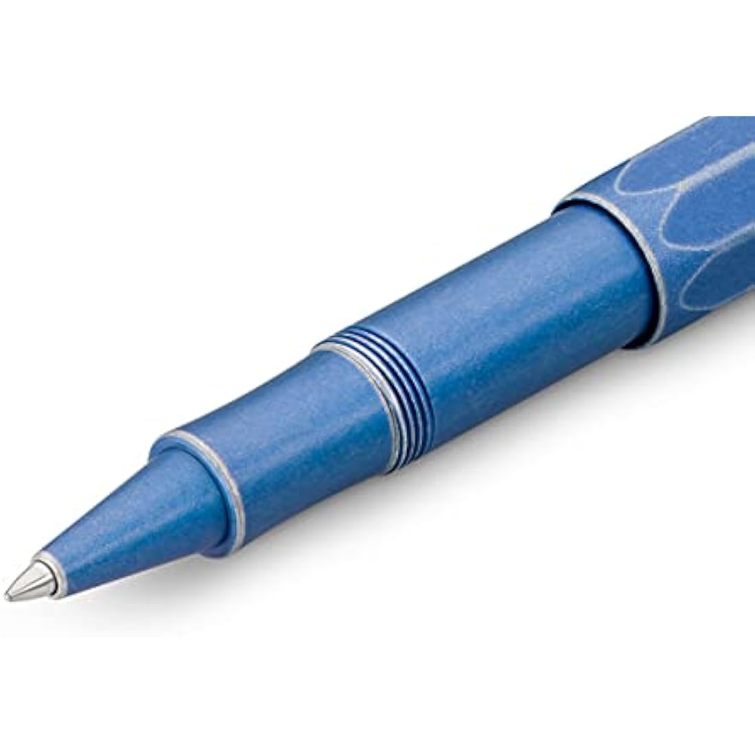 Kaweco AL Sport Rollerball Pen – Stonewash Blue Aluminium Pocket Pen