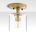 Industrial Glass Flush Mount Ceiling Light – Antique E27
