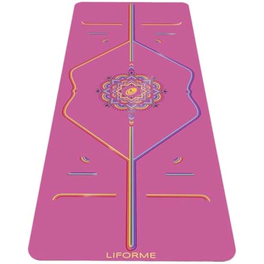 Liforme Non-Slip Yoga Mat – Eco-Friendly Alignment Mat in Grateful Pink