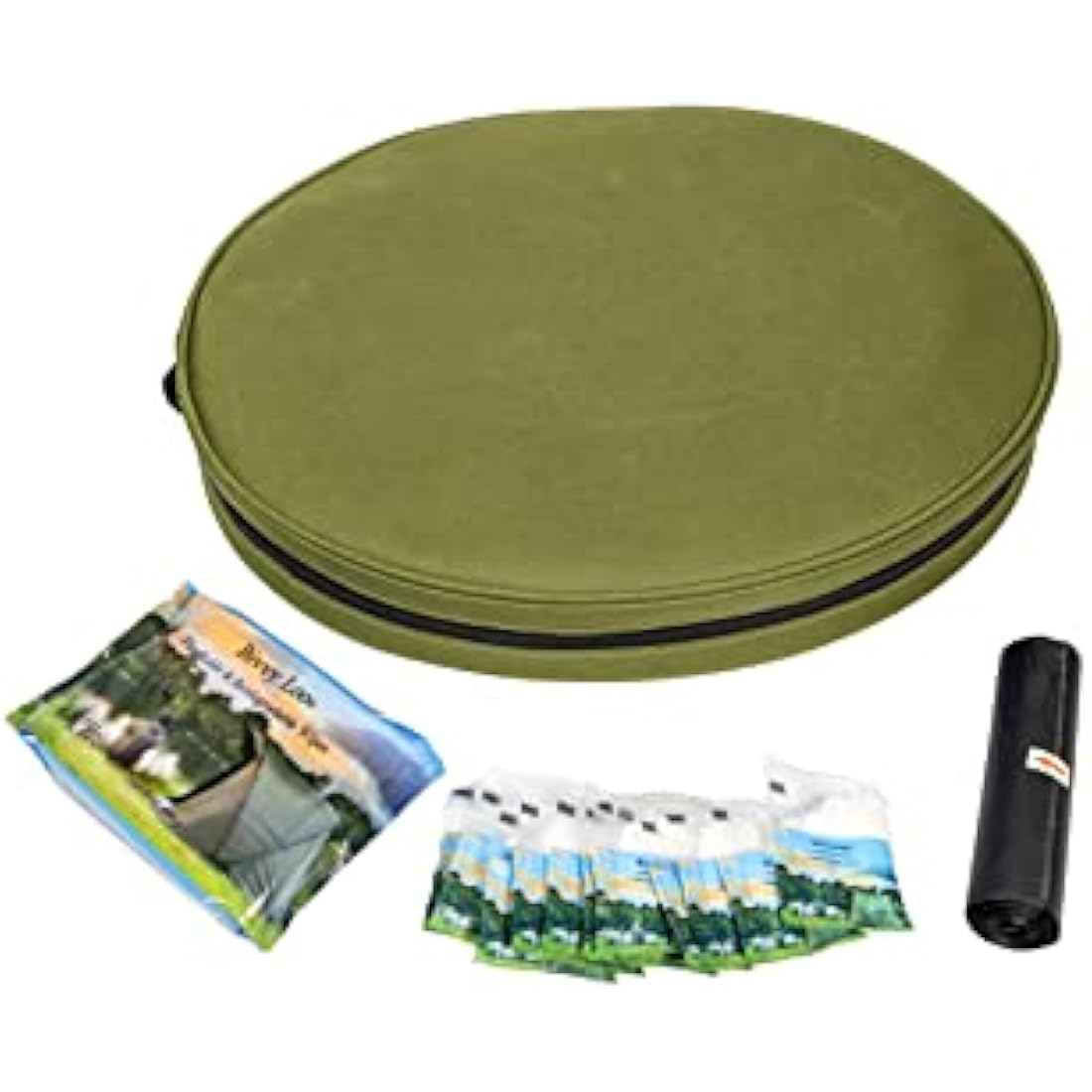 Bivvy Loo Portable Camping Toilet – Foldable Steel Frame, 150kg (Green)