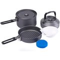 Fire-Maple Feast 2 Camping Cookware Set - 9pc Aluminum Pot & Kettle