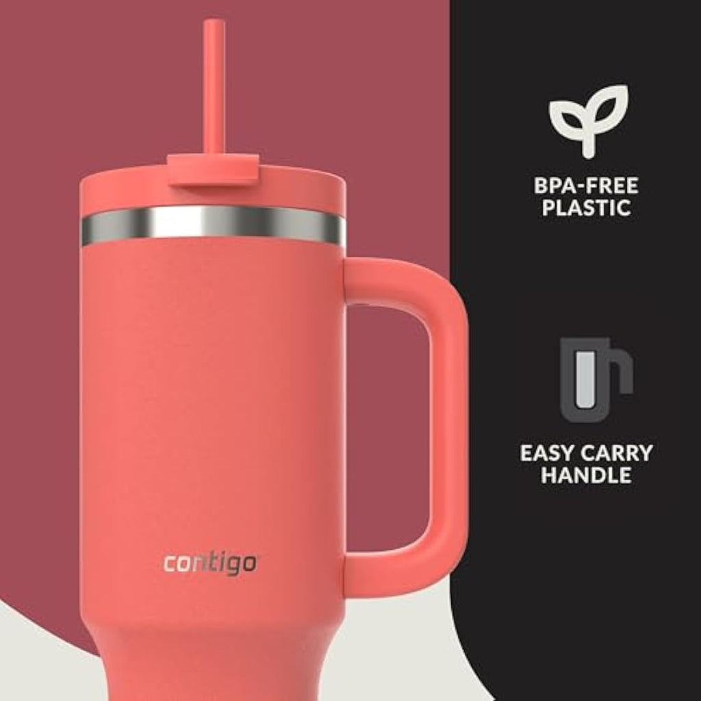 Contigo Streeterville 1200ml Insulated Tumbler with Handle and Straw