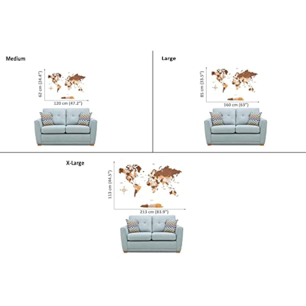 Woodvio 3D Wooden World Map – Decorative Wall Art for Home & Office