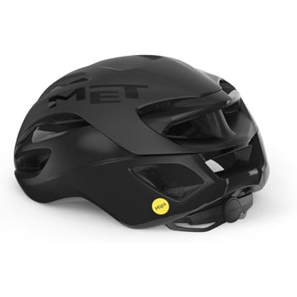MET Rivale MIPS Road Cycling Helmet - Black - Medium (56-58 cm)