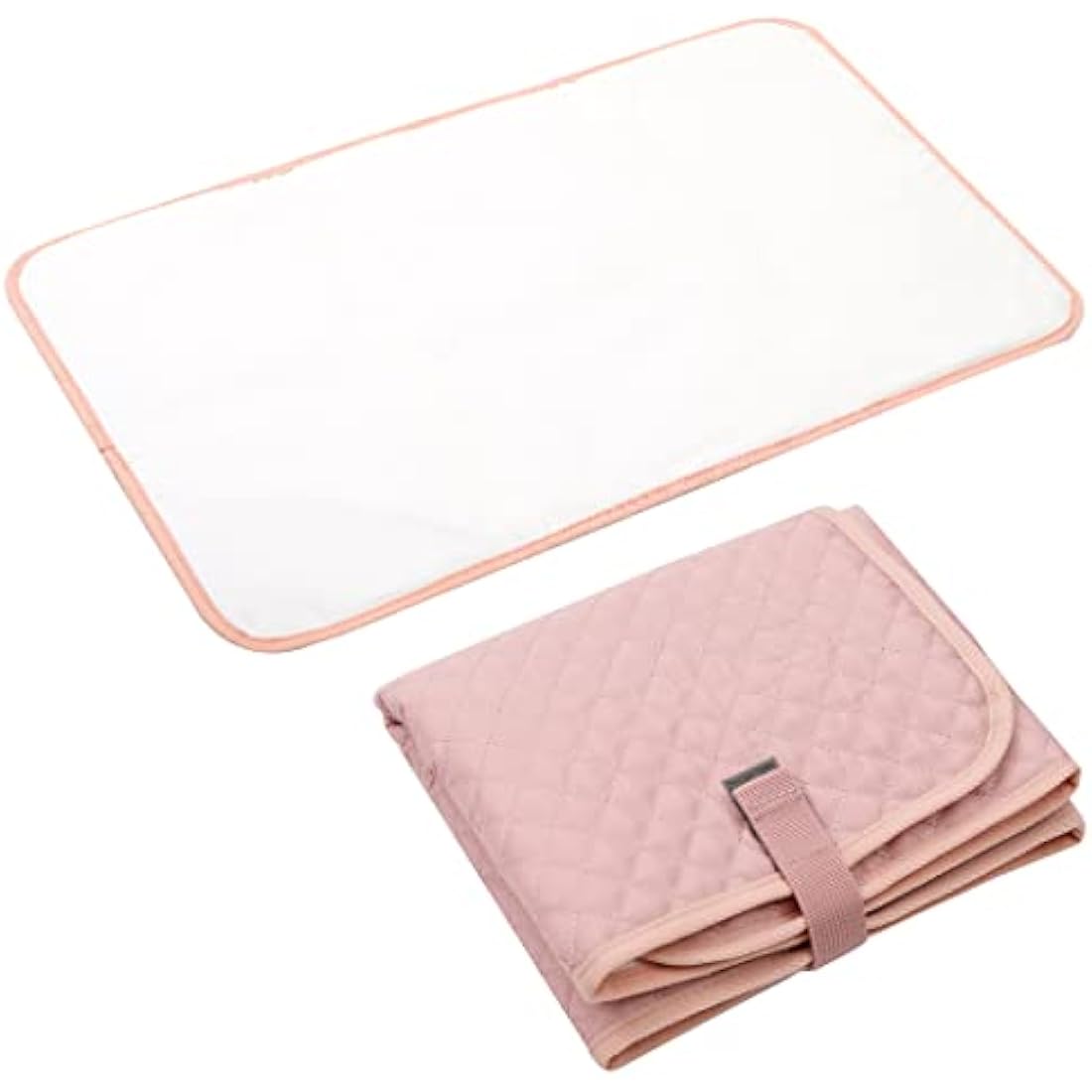 Lekebaby Portable Baby Changing Mat – Waterproof Foldable Nappy Pad, Pink