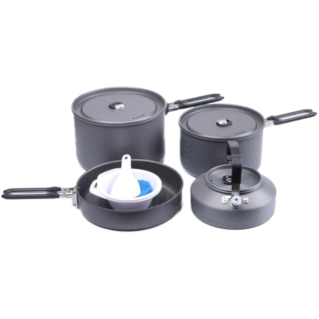 Fire-Maple Feast 4 Camping Cookware Set | 12pc Anodized Aluminum Kit