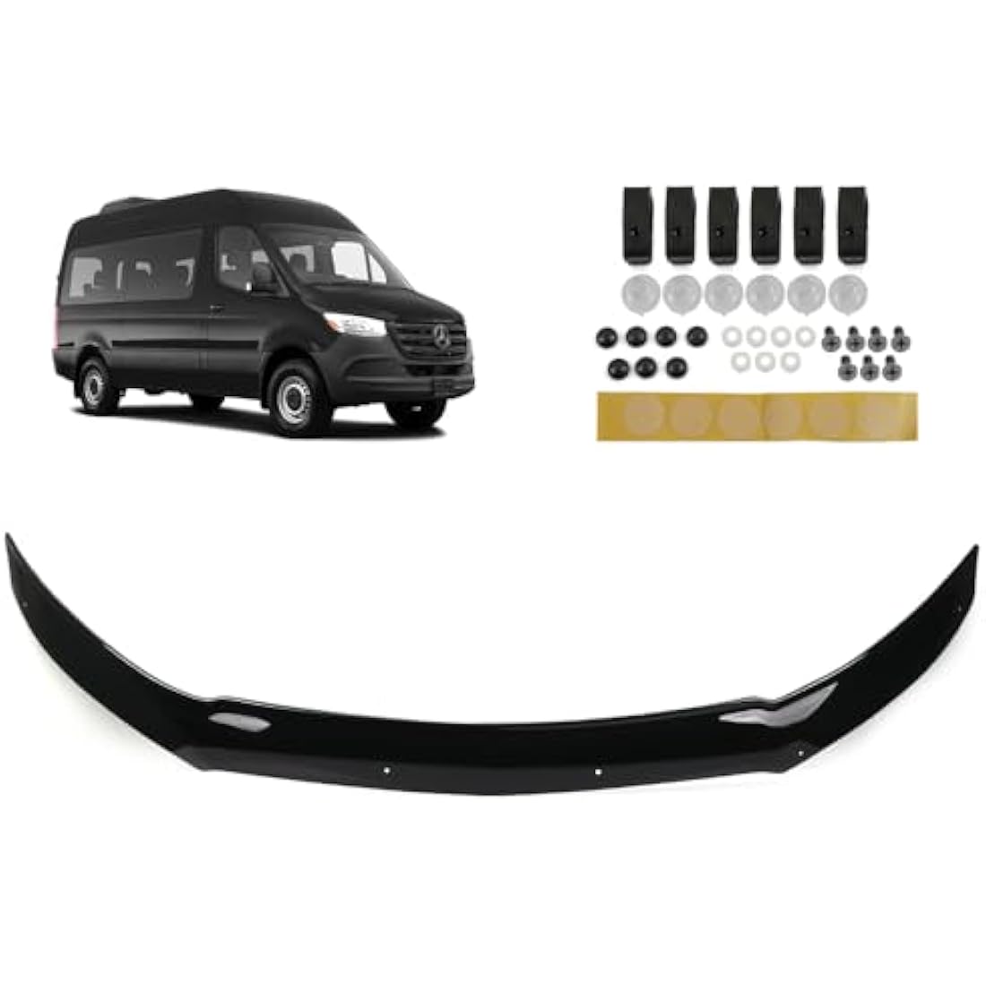 Bonnet Wind Stone Deflector for Mercedes Sprinter W907 2018+