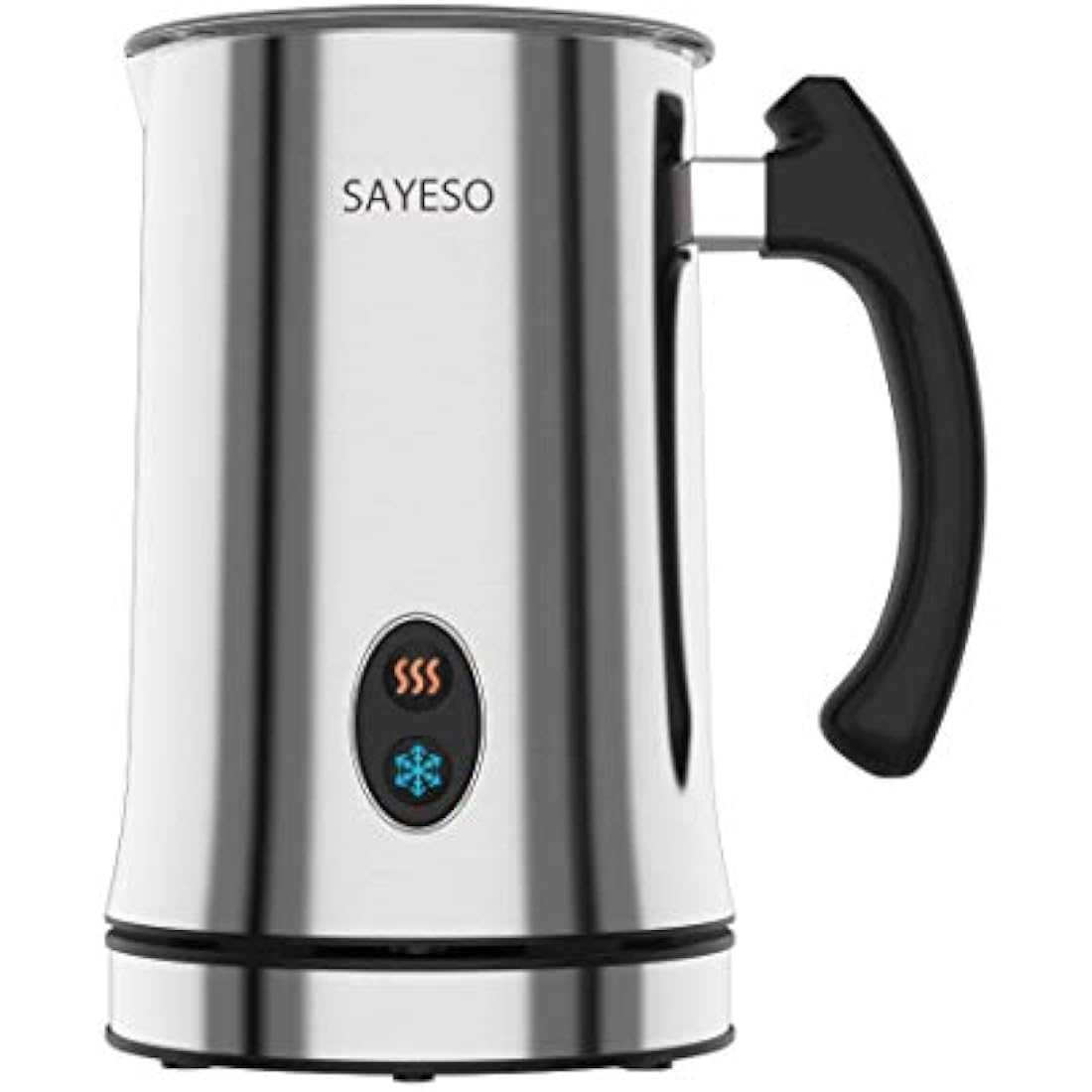 SAYESO Electric Milk Frother and Warmer – Stainless Steel Coffee Foam Maker