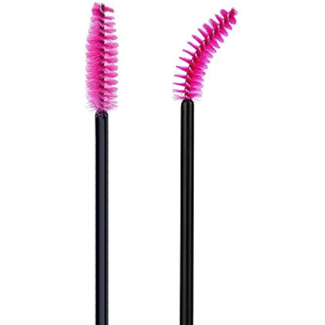 G2PLUS 100 PCS Rose Disposable Mascara Wands | Eyelash Spoolie Brushes