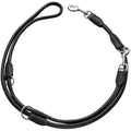 Hunter Nappa Leather Training Dog Lead – Adjustable Black Rope, 200cm