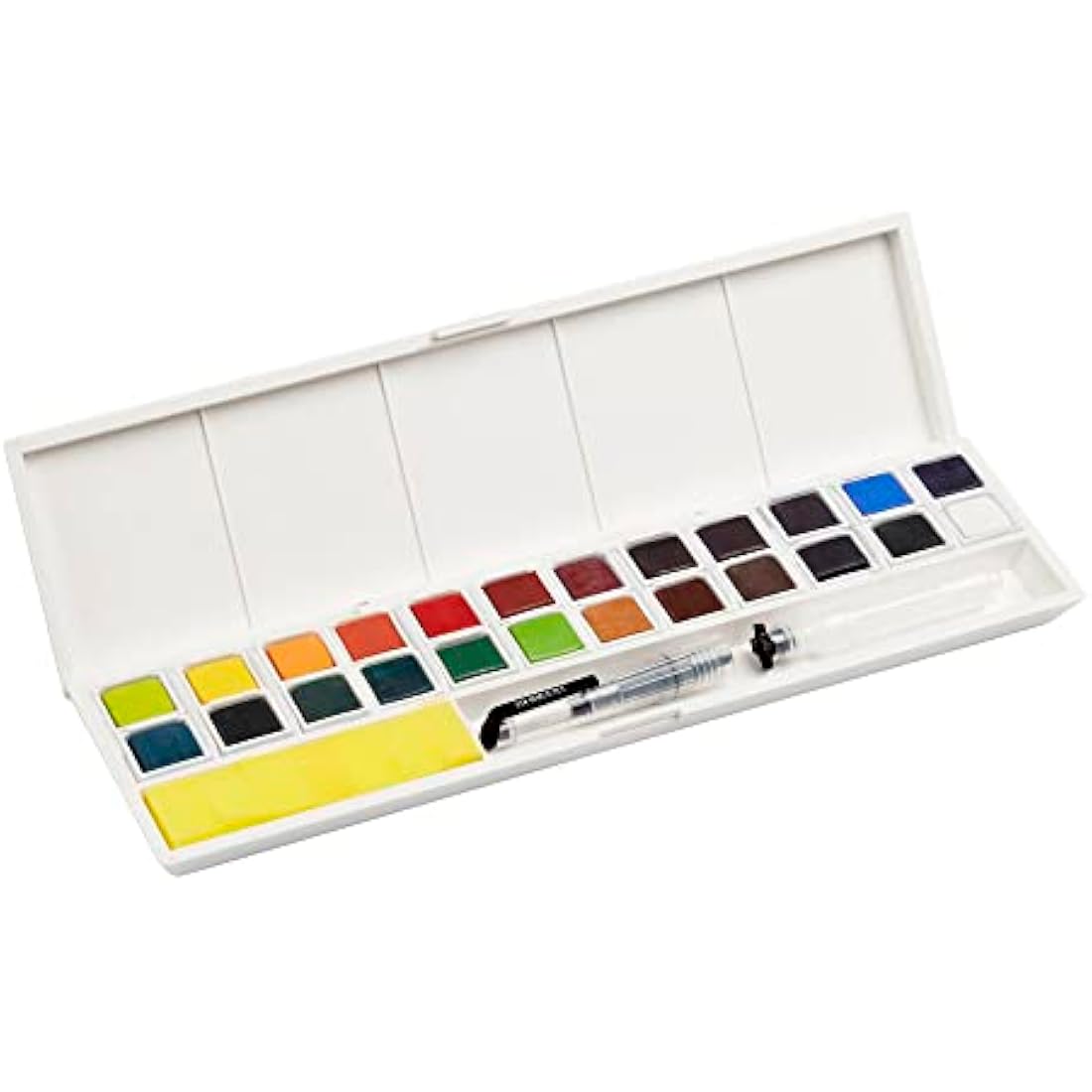 Derwent Inktense Paint Pan Studio Set – 24 Permanent Water-Soluble Colors