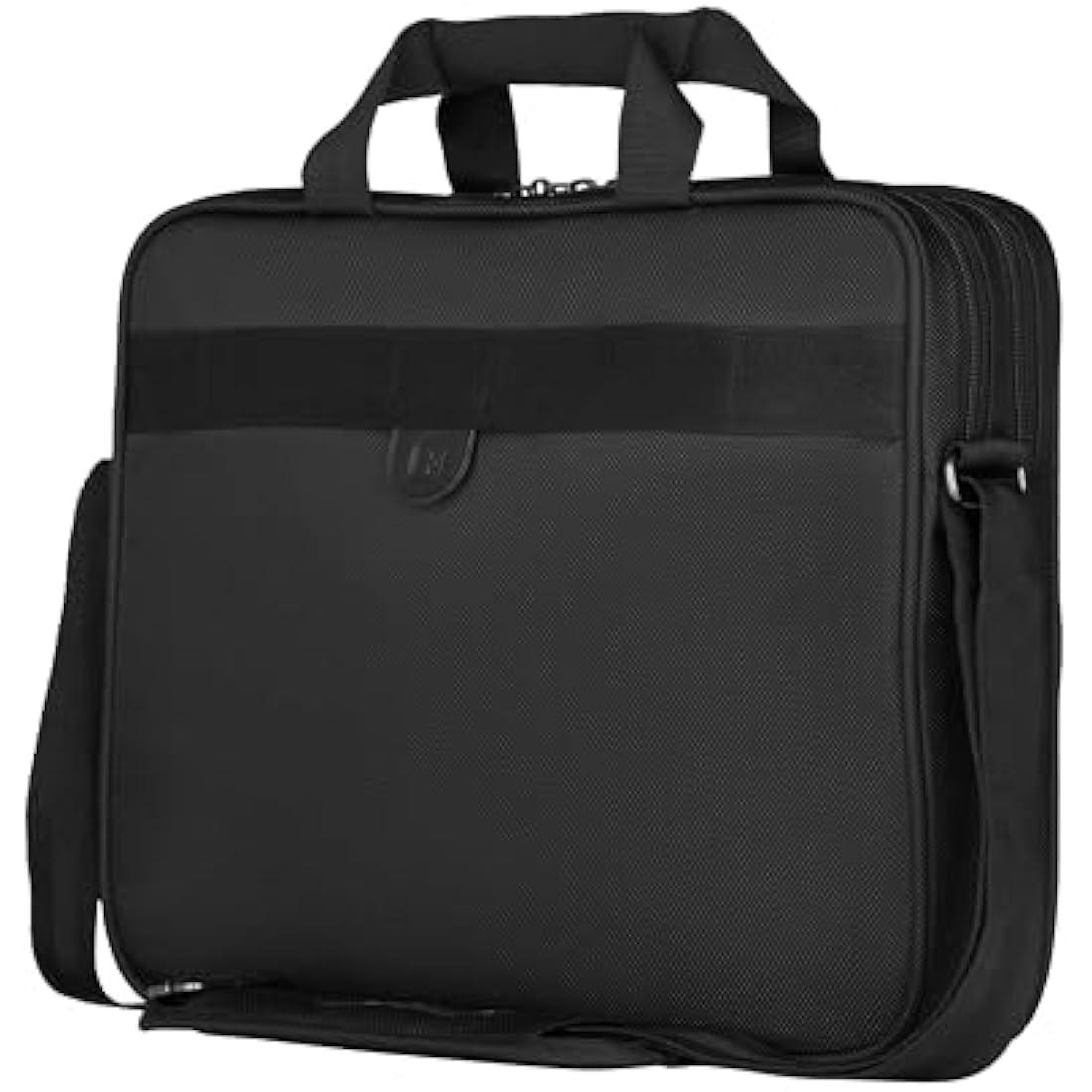 Wenger Sensor 15.6" Laptop Briefcase – Slim Messenger Bag, Black