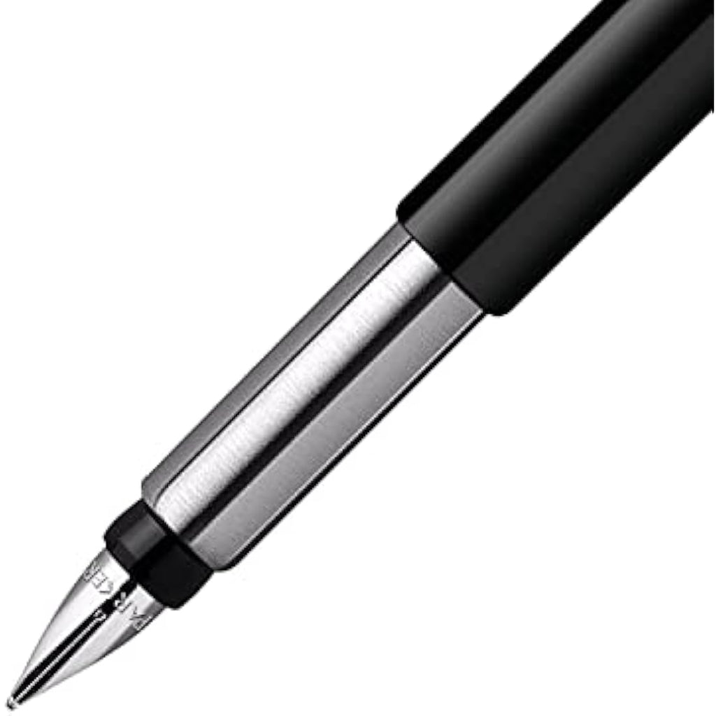 Parker Vector Fountain Pen – Black with Chrome Trim, Medium Nib