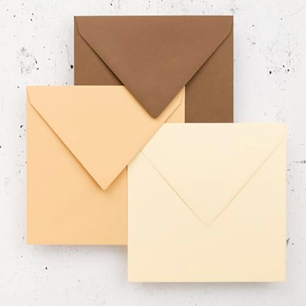 Clairefontaine Pollen Square Envelopes – Caramel 165mm (Pack of 20)