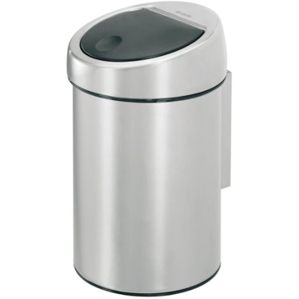 Brabantia Touch Bin – 3L Matt Steel Wall-Mounted Waste Basket
