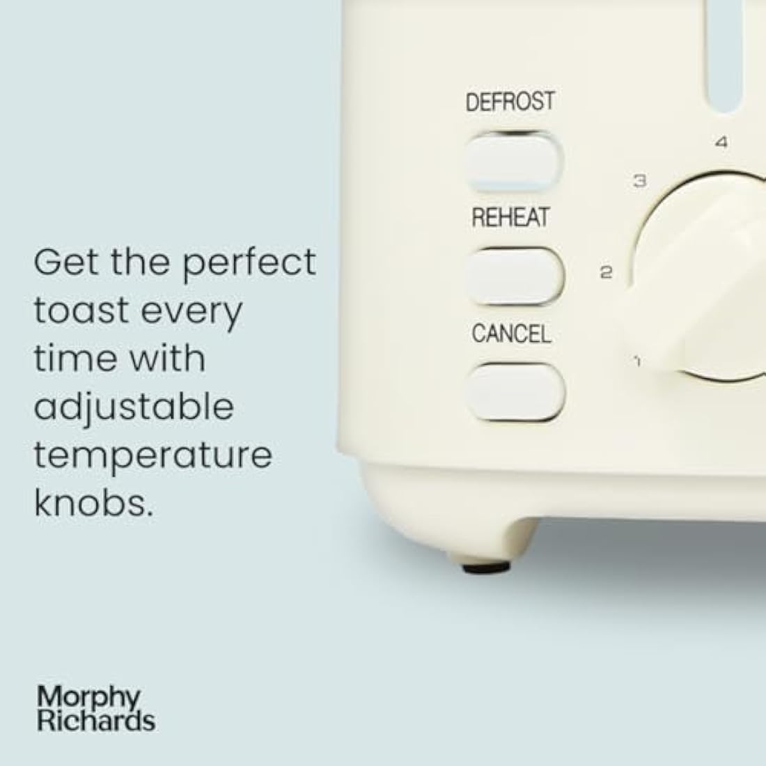 Morphy Richards Equip 2-Slice Toaster | Stainless Steel - Cream