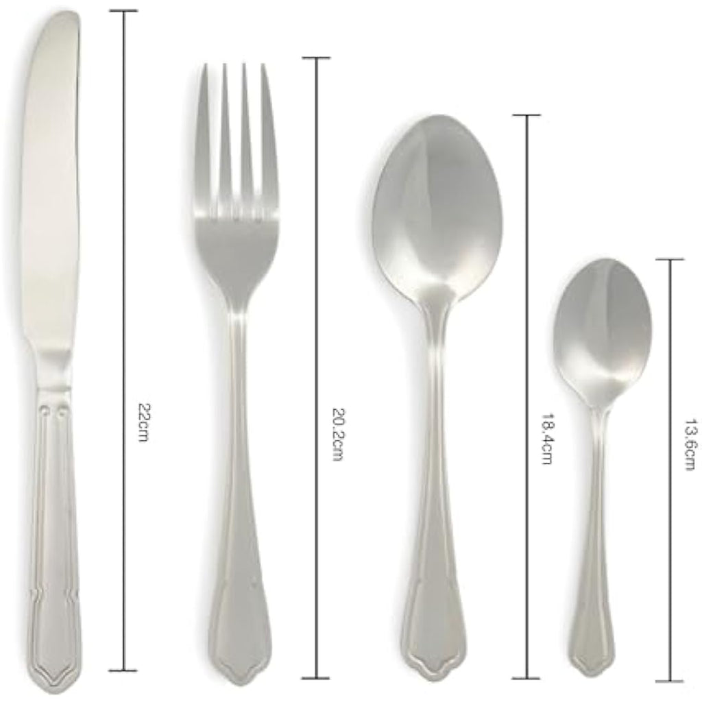 Salter Richmond 24-Piece Cutlery Set | 18/10 Stainless Steel Flatware