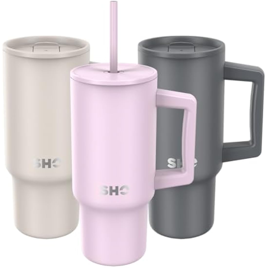 SHO XL Insulated Stainless Steel Tumbler with Handle - 900ml / 30oz