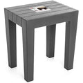 Tatay Lombok Rectangular Bench - Gray Polypropylene Outdoor Stool