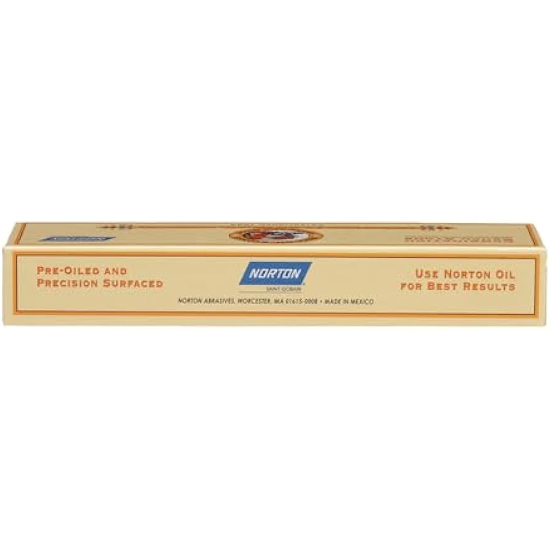 Norton Knife Sharpener Combination Grit Oil Stone - Sharpening Stone with Fine/Coarse Combination Red/Black - image 1