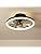 LMiSQ 49cm Reversible Flush Mount Ceiling Fan with Light and Remote