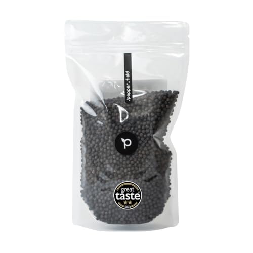 Pepper Field Kampot Pepper Black – Premium Whole Peppercorns, 100g