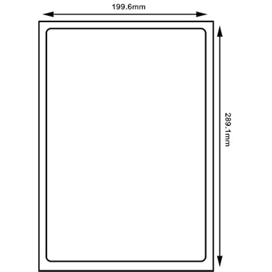SmithPackaging A4 Self Adhesive Address Labels - 100 Sheets | Matt White
