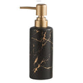 OHIHUW Ceramic Marble Soap Dispenser – Black & Gold Skinny Lotion Bottle
