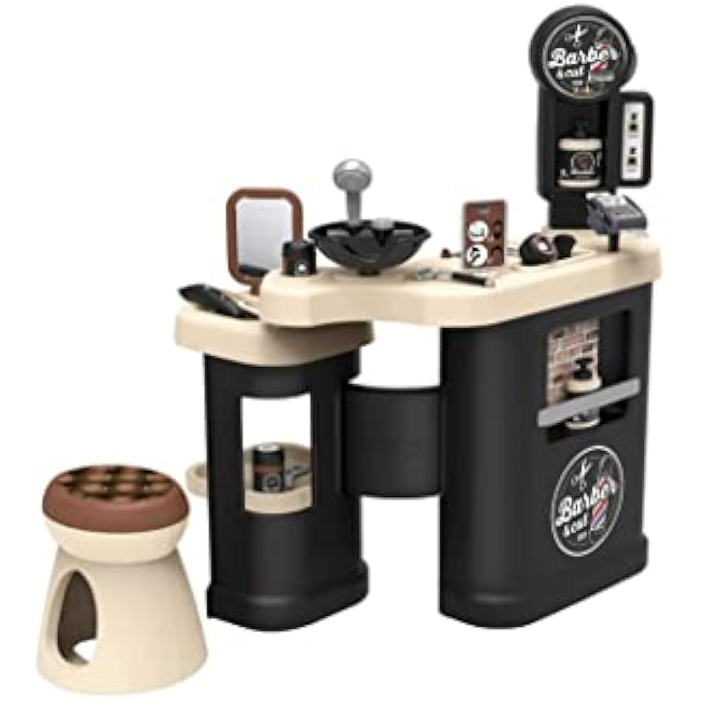 Smoby Barber and Hairdresser Play Salon - Kids Pretend Play Station