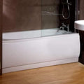 Jolof Store White Acrylic 1700mm Front Bath Panel - Adjustable Size