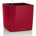 LECHUZA CUBE Premium 40 Self-Watering Planter - Scarlet Red High Gloss