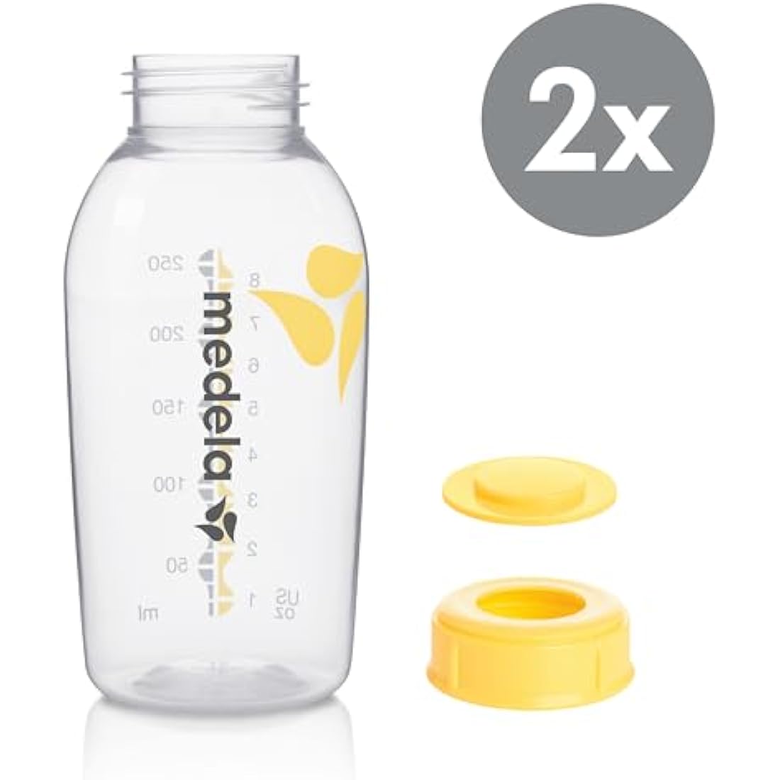 Medela Breast Milk Storage Bottles – BPA-Free – 250 ml, 2 Pack