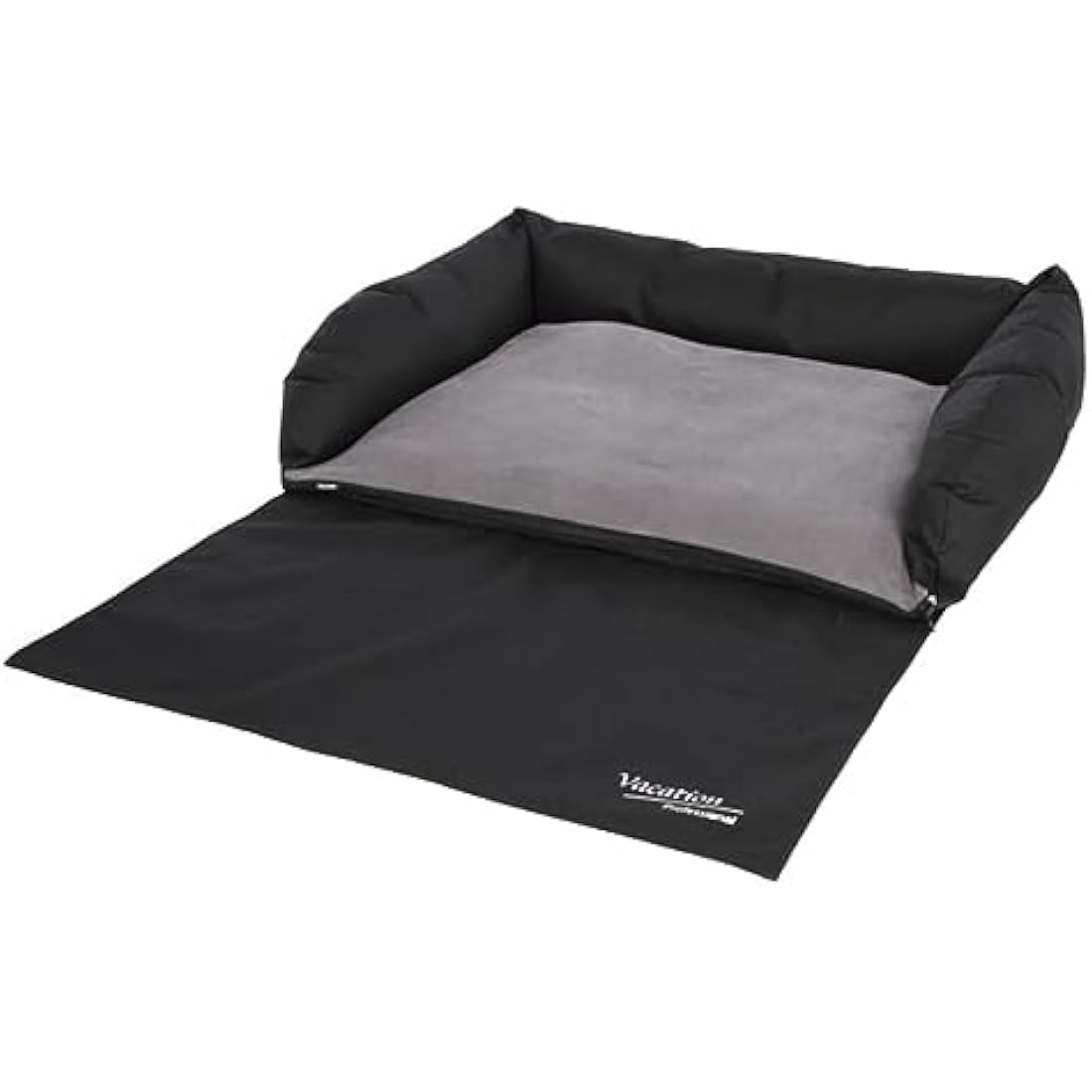 Kerbl Dog Car Bed – Durable Oxford Fabric Boot Protector, Black, 80x60cm