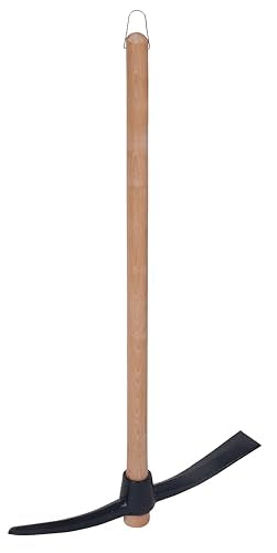 Spear & Jackson Pickaxe – 2.5kg Hardened Steel Head with 90cm Beech Handle