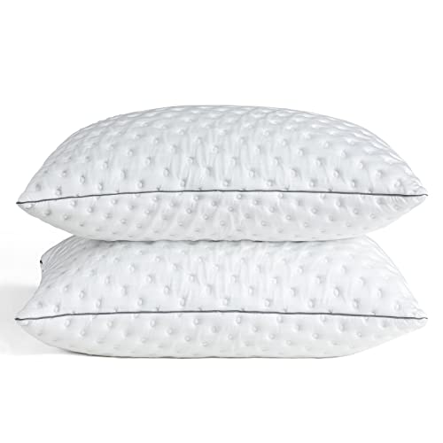 BedStory Shredded Memory Foam Cooling Pillows for Neck Pain, 2 Pack