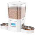 HoneyGuaridan 3.5L Automatic Cat Feeder for Two Cats | Dual Stainless Bowls