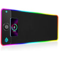 GIM RGB Gaming Mouse Pad – 15W Wireless Charging XXL LED Desk Mat