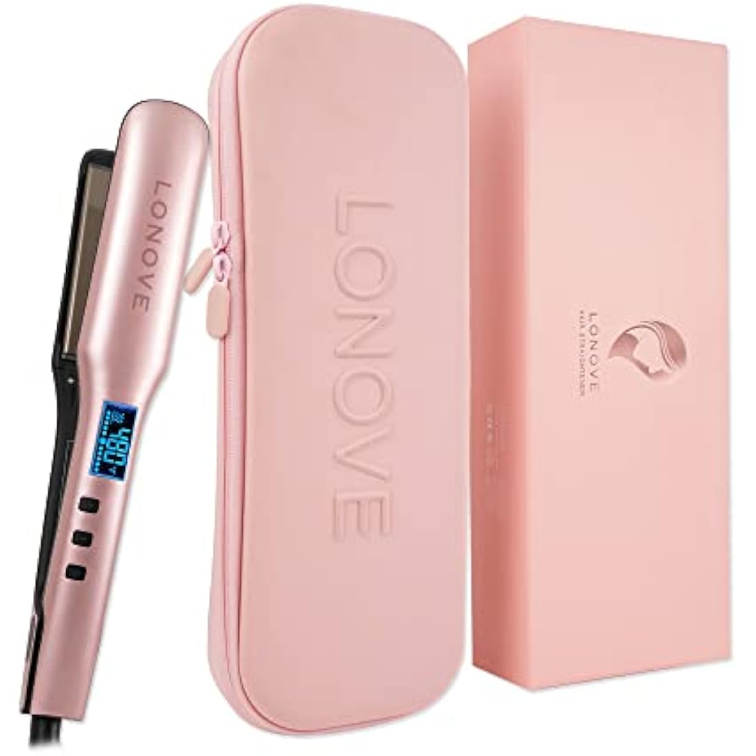 Titanium Hair Straightener – Professional Flat Iron for Thick Hair