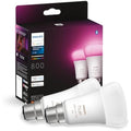 Philips Hue White & Colour Ambiance Smart LED Bulb B22 Twin Pack