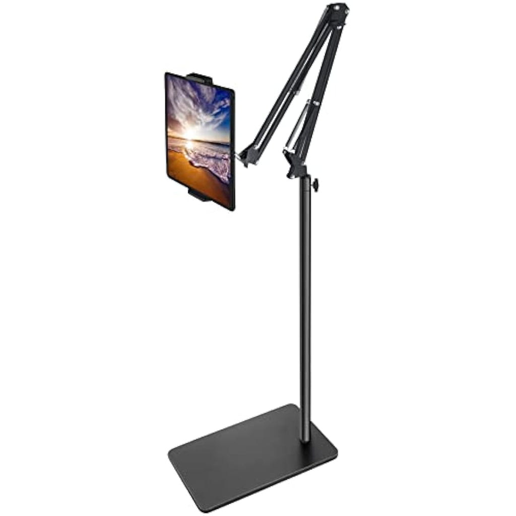 BluuSuuk Tablet Floor Stand – Adjustable Height Arm for 4.7-12.9" iPad