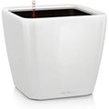 Lechuza Quadro LS 43 Self-Watering Planter - White High-Gloss Plastic