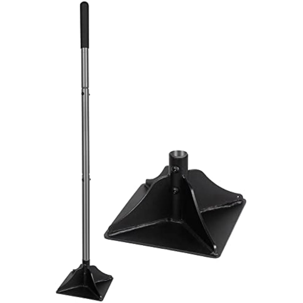 Walensee Heavy Duty Steel Hand Tamper | 20x20cm Head for Ground Leveling
