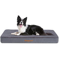 Geegoos Orthopedic Memory Foam Dog Bed – Waterproof Washable Cover, Grey