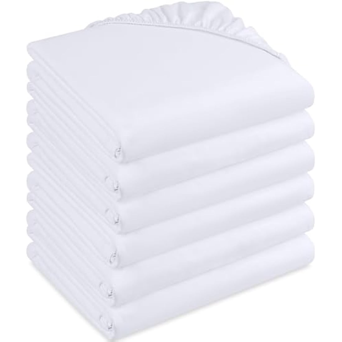 Utopia Bedding Super King Fitted Sheets - 6 Pack White Microfibre