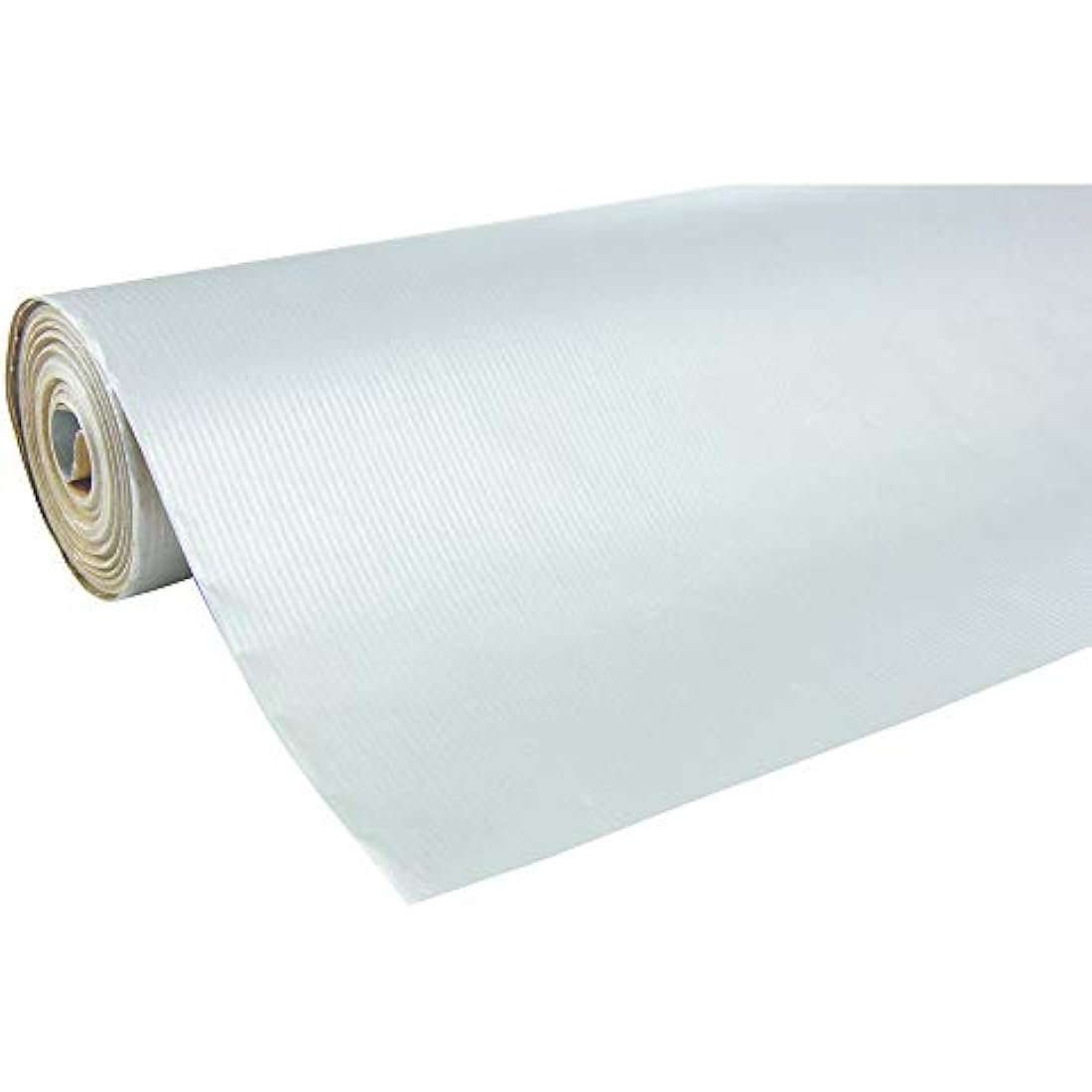 Clairefontaine Silver Ribbed Kraft Gift Wrapping Paper Roll – 70cm x 50m