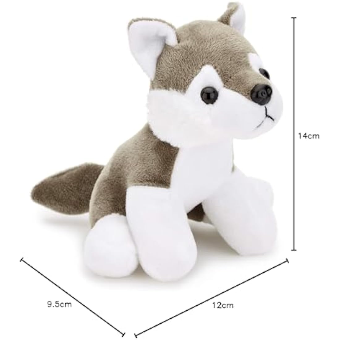 Zappi Co Wolf Plush Toy – Soft Stuffed Animal for Kids (15cm)