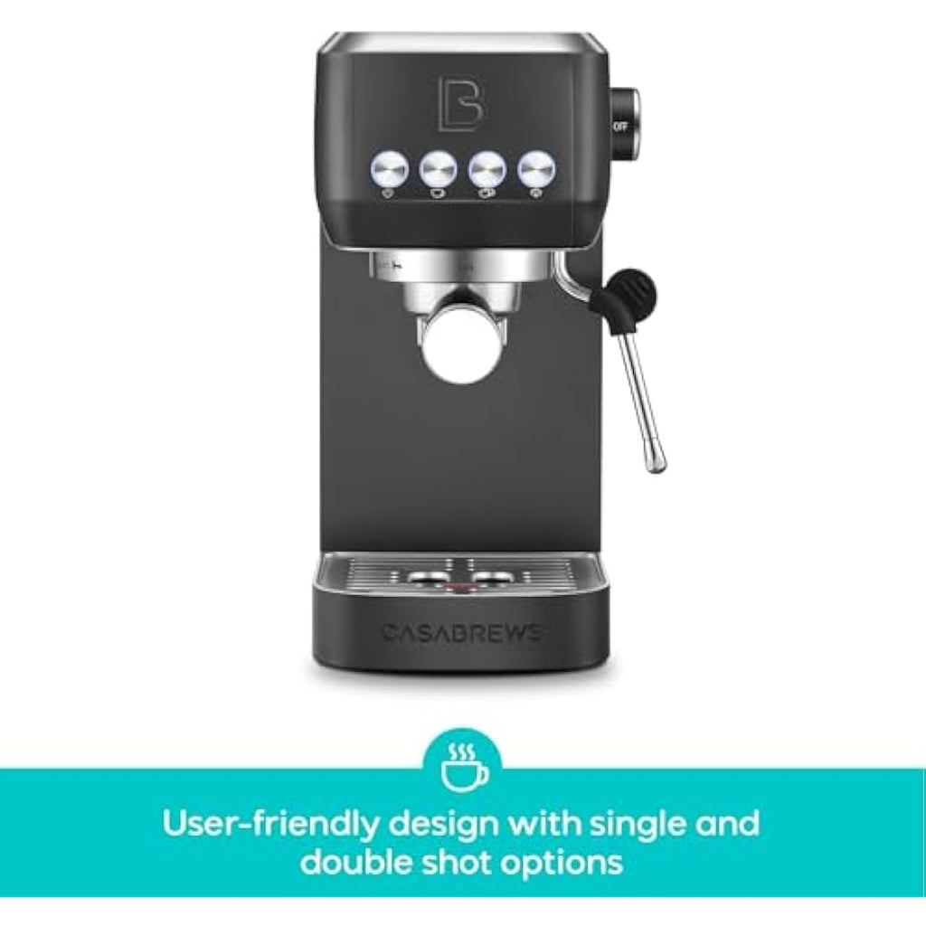 Casabrews 20-Bar Espresso Machine | Professional Coffee Maker with Steamer