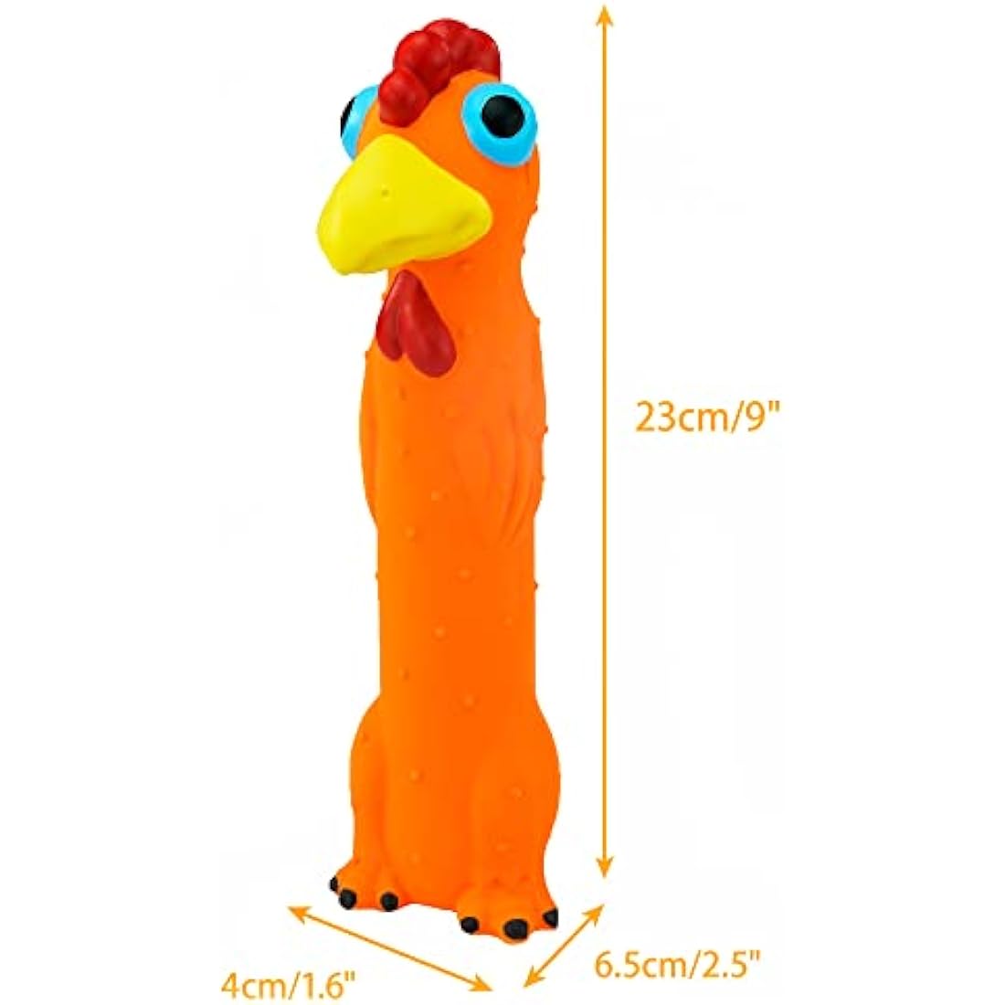 Chiwava Squeaky Latex Dog Toys – 3 Pack Non-Toxic Animal Fetch Sticks