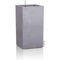 Lechuza Canto Stone 40 High Self-Watering Planter | Stone Grey Plastic